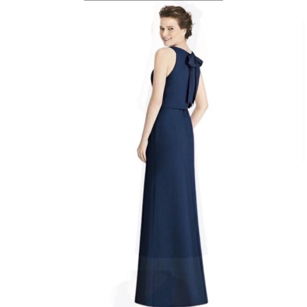 Jenny Yoo Navy Blue Maxi Gown NEW